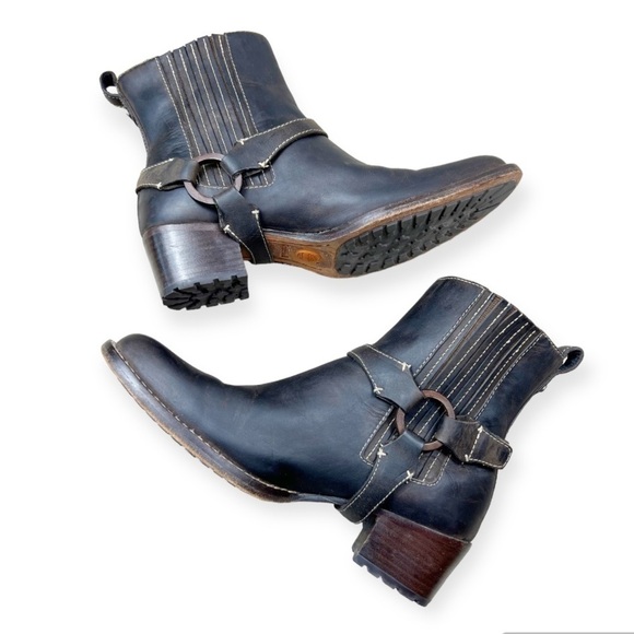 TIMBERLAND Leather Comformia Chelsea Harness Ankle Boot Brown 7 - Picture 9 of 12